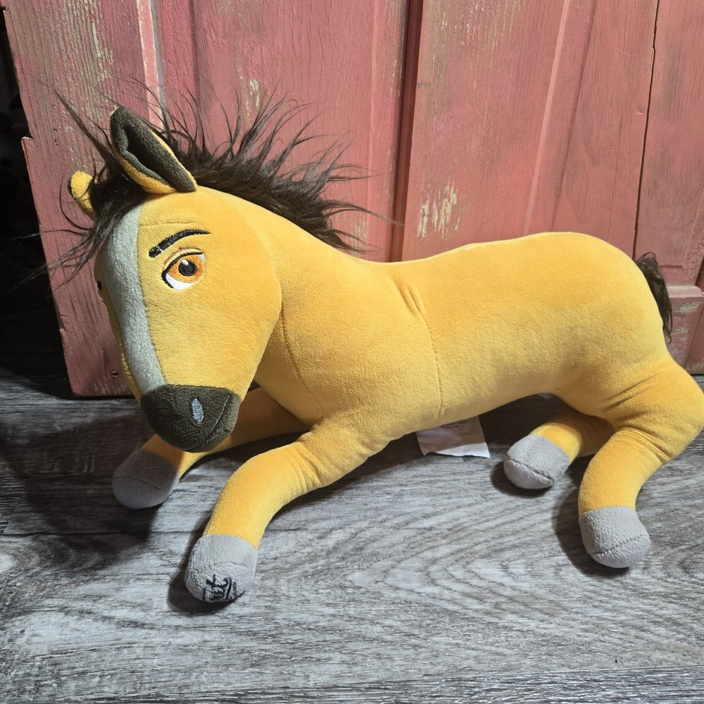 Dreamworks Spirit Riding Free Untamed Large 16" Brown Plush Horse Stuffed
